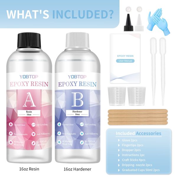 YOBTOP Epoxy Resin 32 oz Kit - Image 6